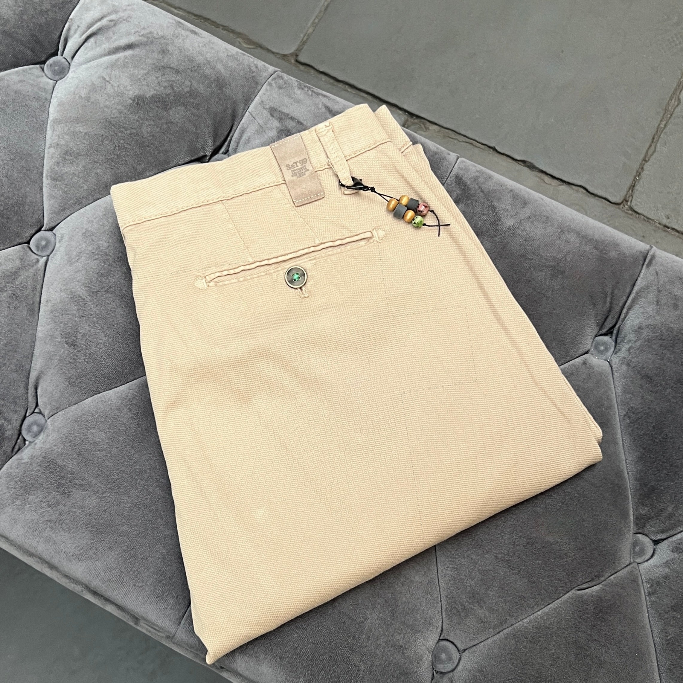 Birdseye Sand Chinos