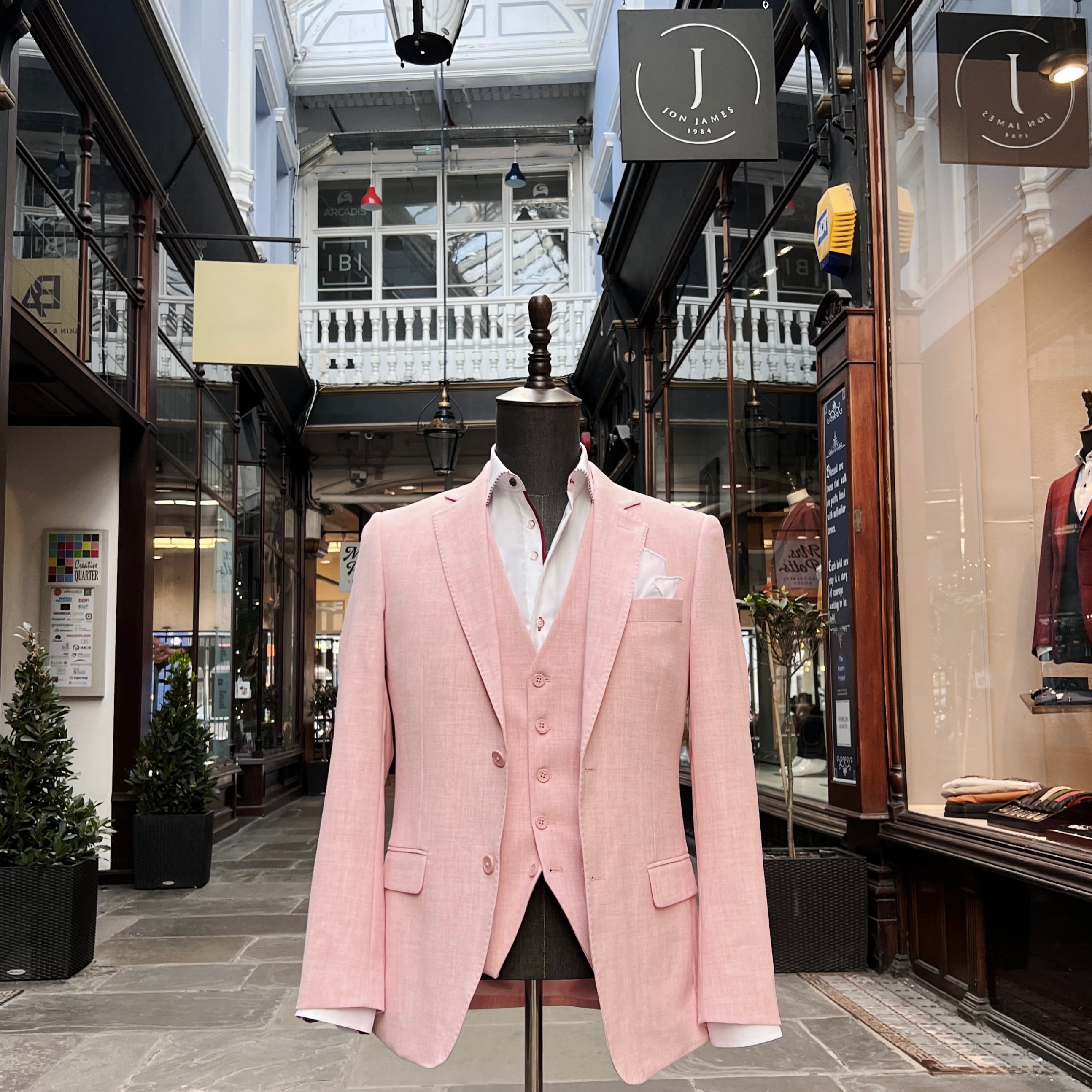 Pink Three-Piece Suit