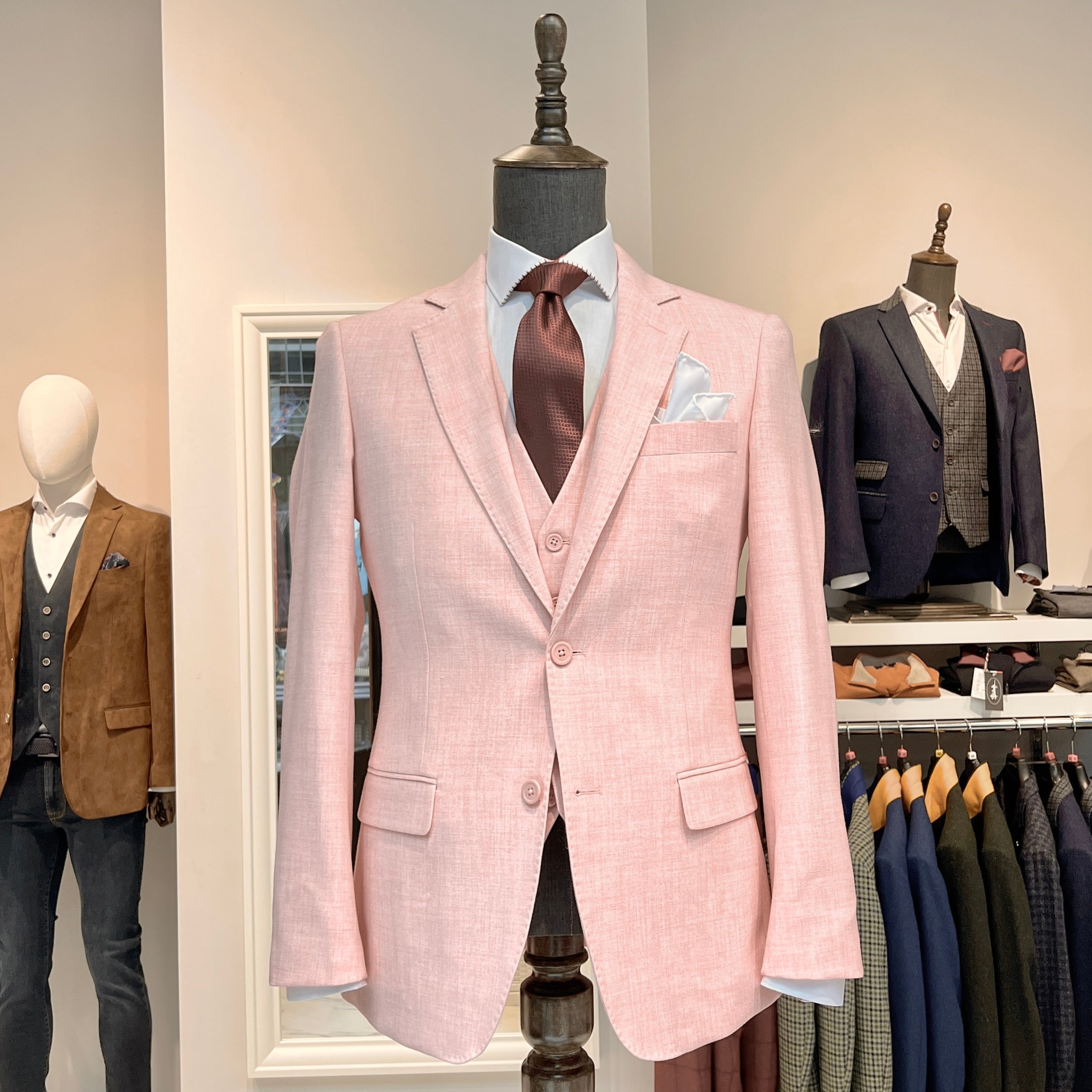 Pink Three-Piece Suit