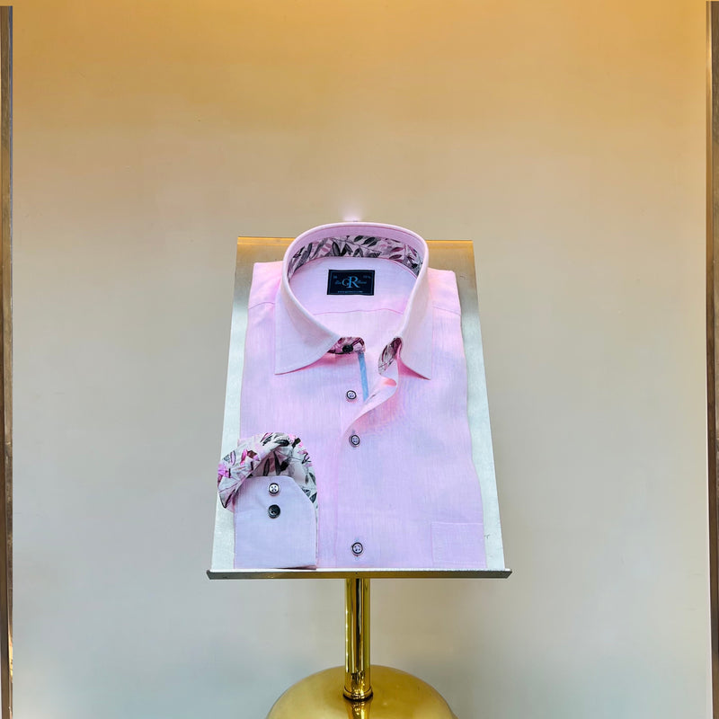 Pink Linen Shirt