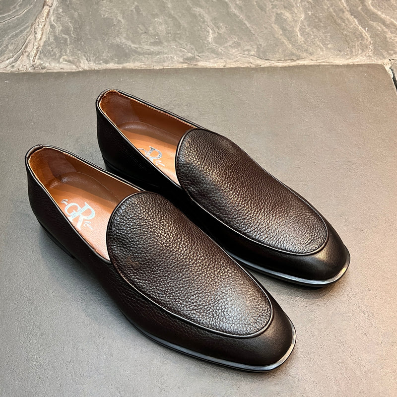 Dark Brown Slip-On Loafers