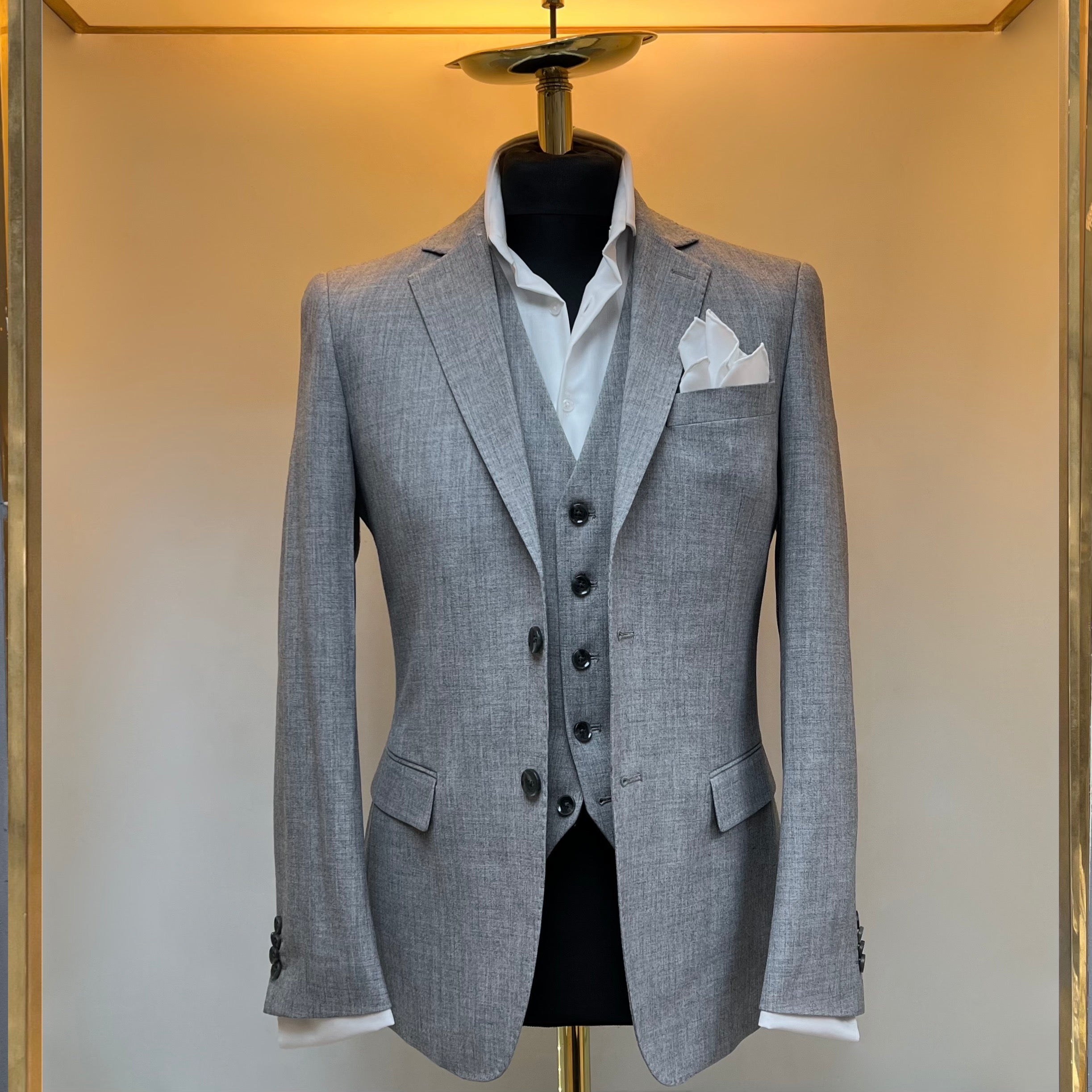 Light Grey Three-Piece Suit