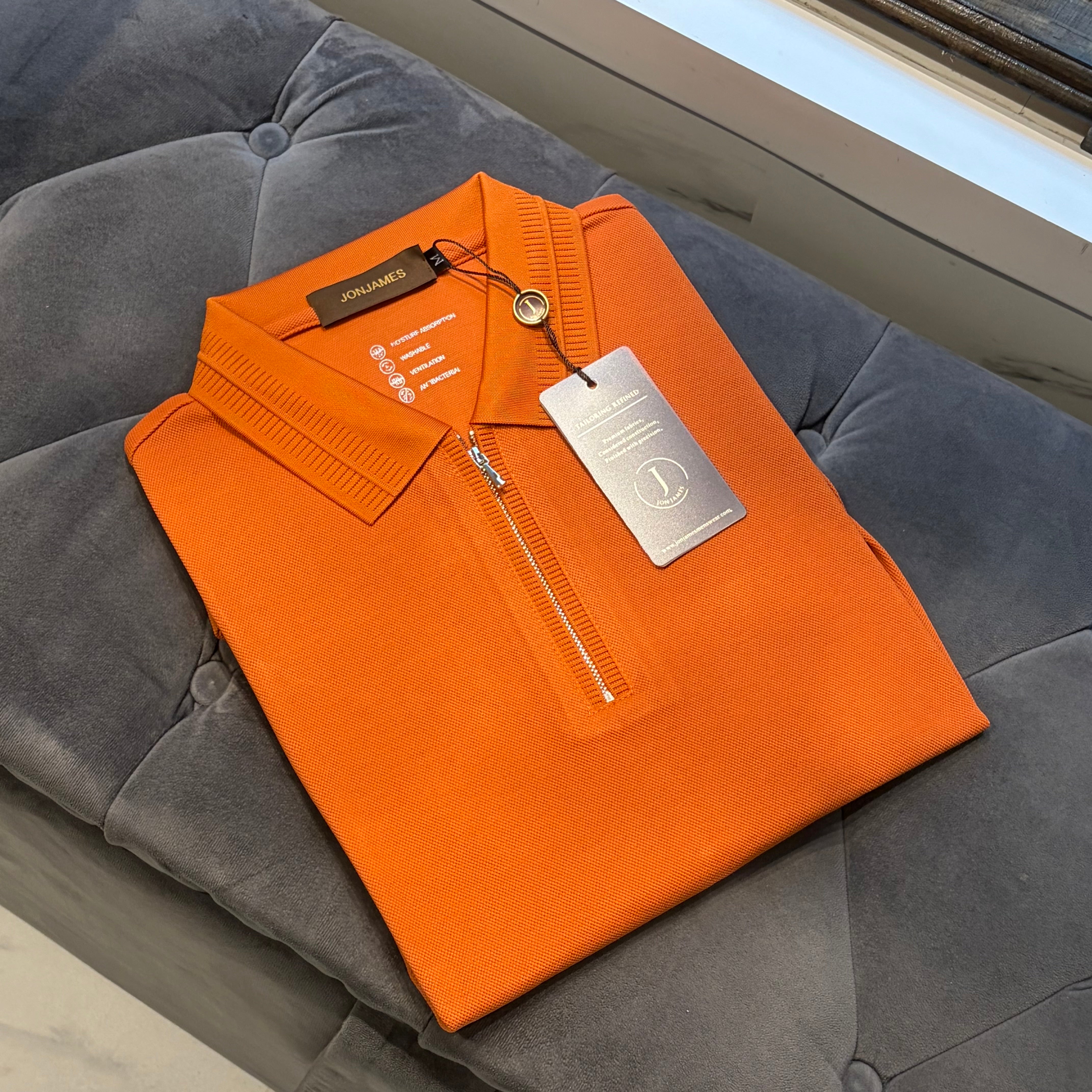 Terracotta Knit Polo - Regular Fit