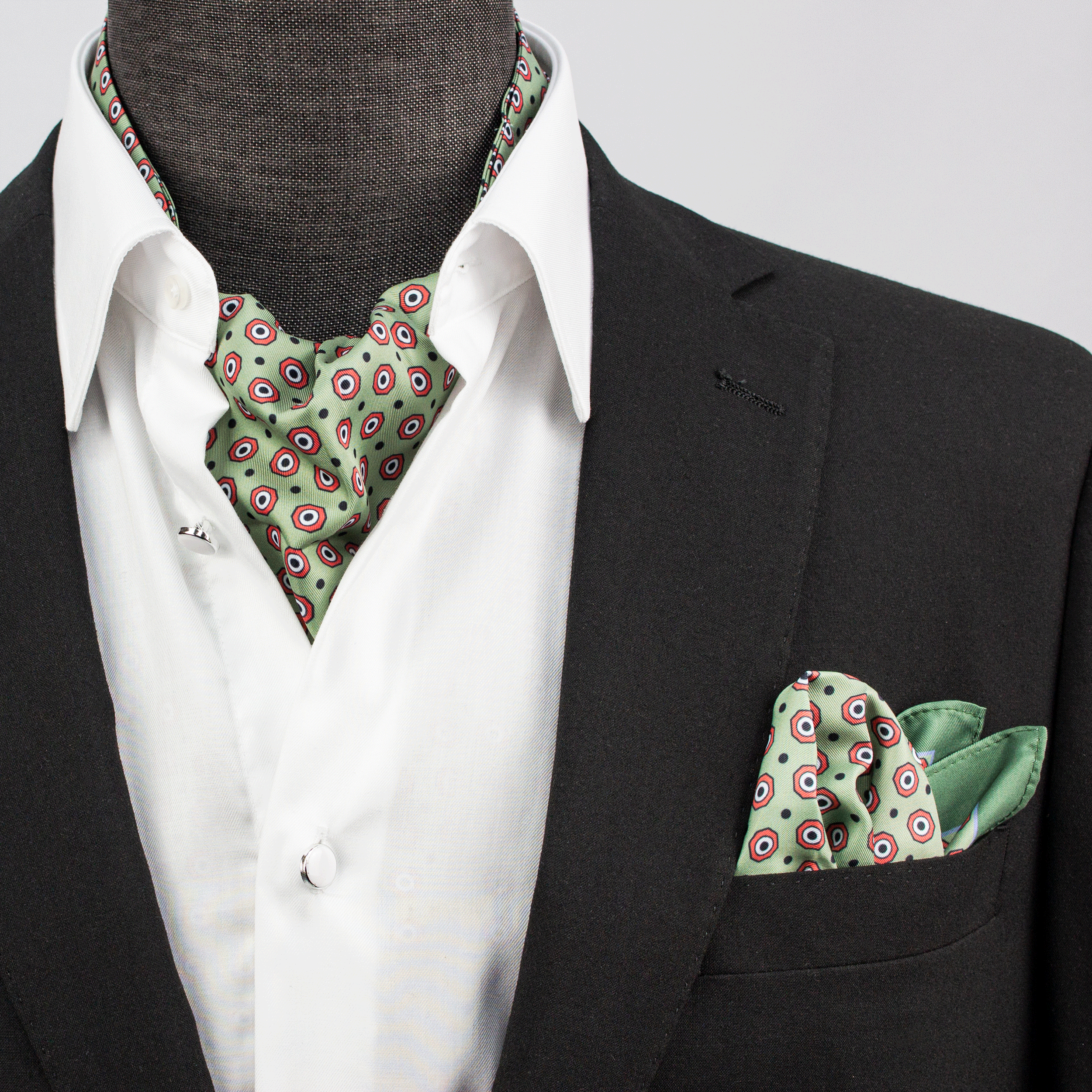 Sage Elegance Silk Cravat