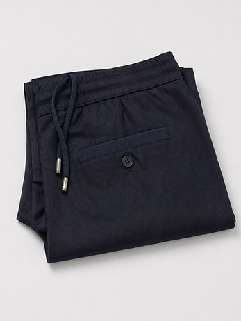 Positano Linen Blend Drawstring Trousers