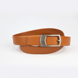 Caramel Brown Textured Leather Belt