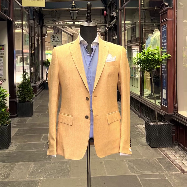 Mustard Linen Blazer