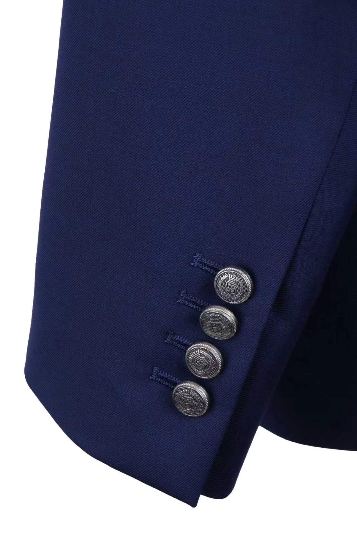 The Regent Navy Wool Blend Three-Piece Suit