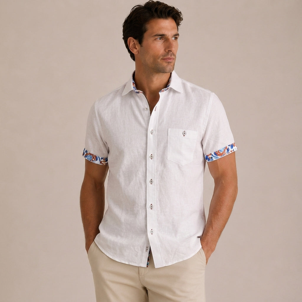 White Riviera - Short Sleeve Shirt