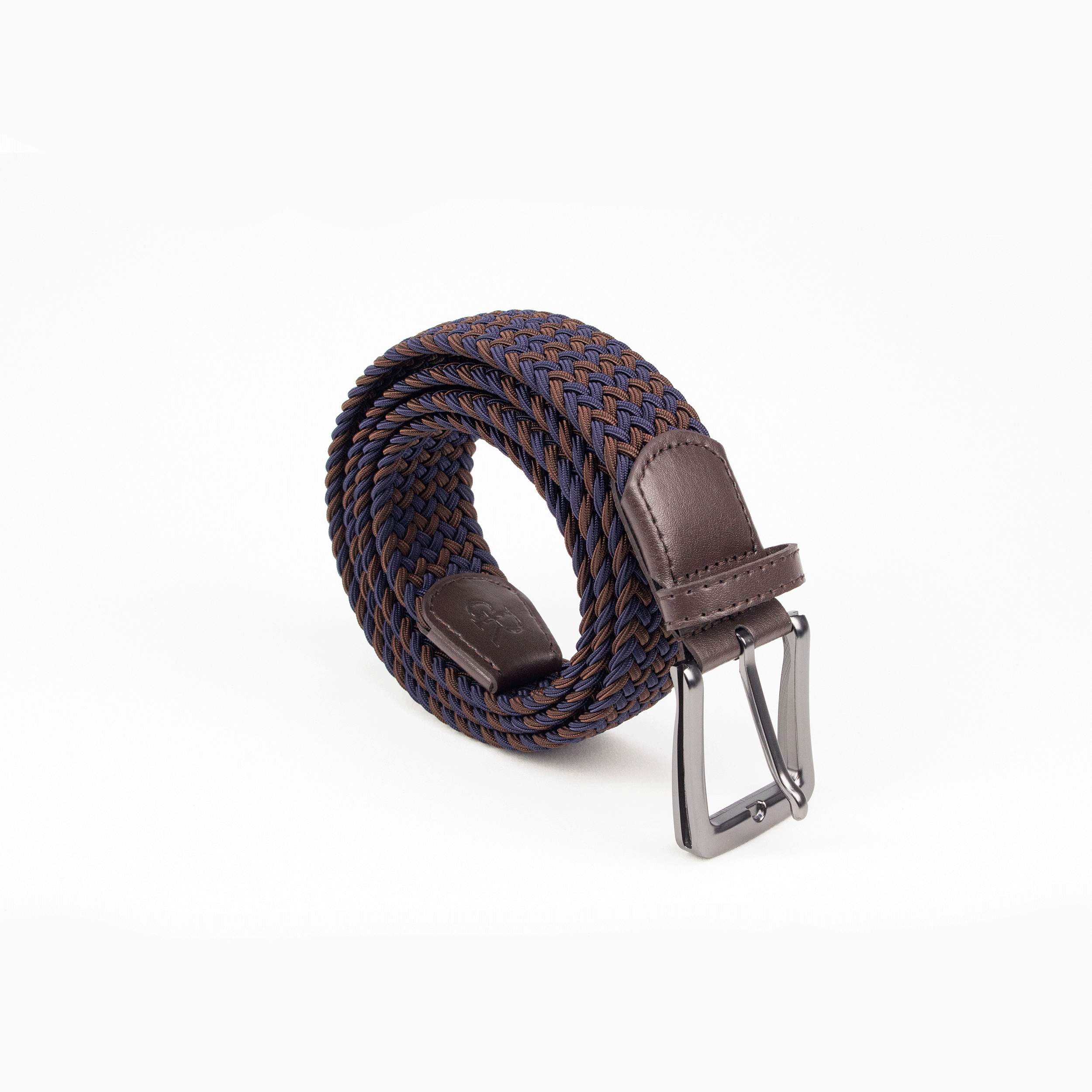 Nautical Espresso Braided Belt