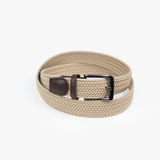 Sandy Beige Braided Belt