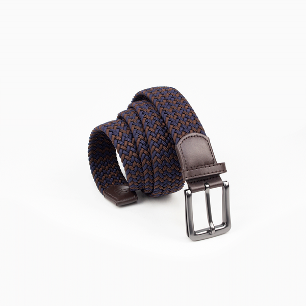 Nautical Espresso Braided Belt