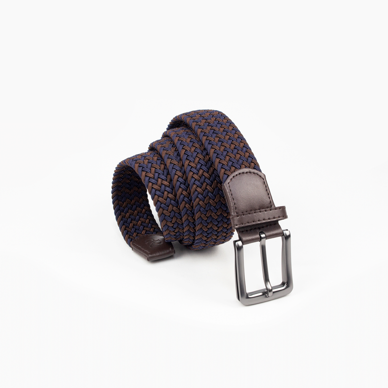 Nautical Espresso Braided Belt