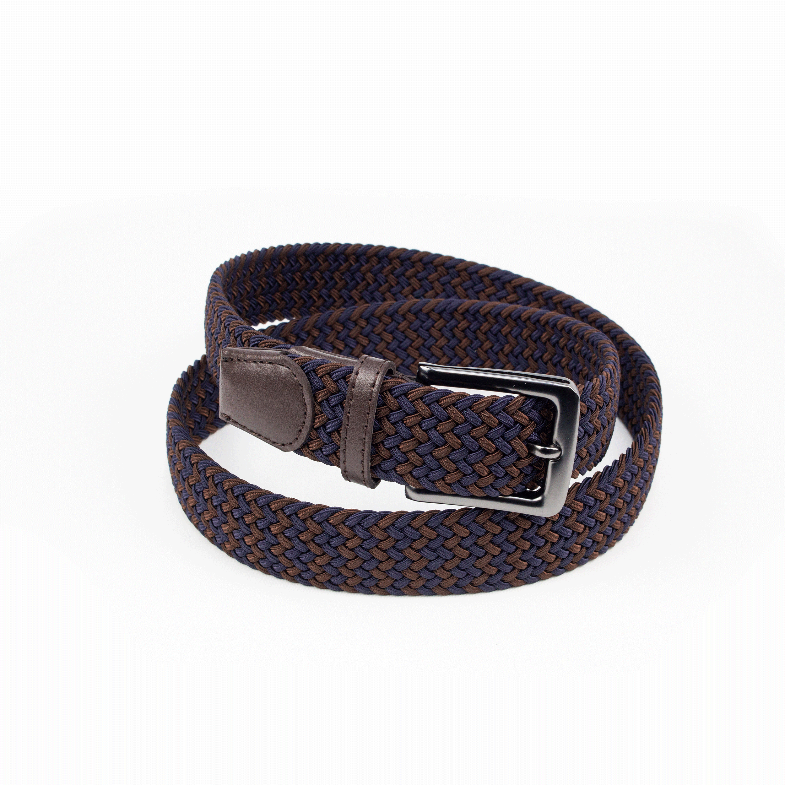 Nautical Espresso Braided Belt