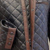 Bentley diamond signature leather jacket