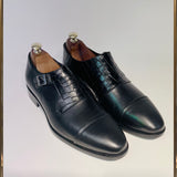 Monk strap shoes with cap toe