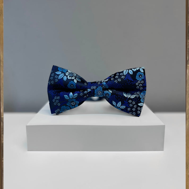 Floral silk bow